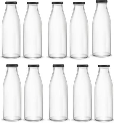 AFAST Water/ Milk Bottle With Lid, Set Of 10, 1000 ml -RT45 1000 ml Bottle