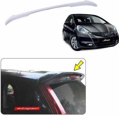 VIKINGS Autoglam ABS Roof Spoiler for Honda Jazz 2012-2014 Models, Color - CRYSTAL BLACK, Latest Style Car Spoiler