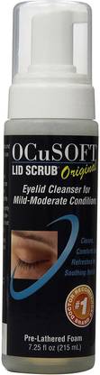 OCuSOFT Lid Scrub Foaming Eyelid Cleanser, Face Wash