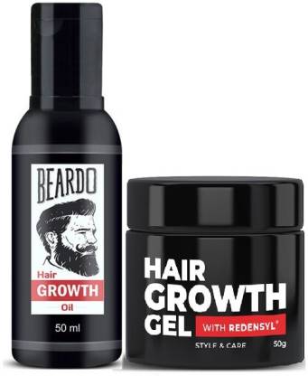 BEARDO Hair Growth Oil and Hai Growth Gel Combo
