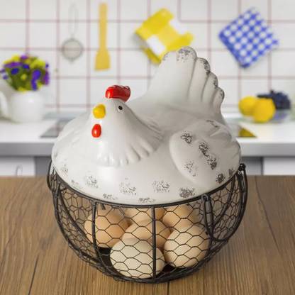 IXORA Ceramic Egg Container  - 2 dozen