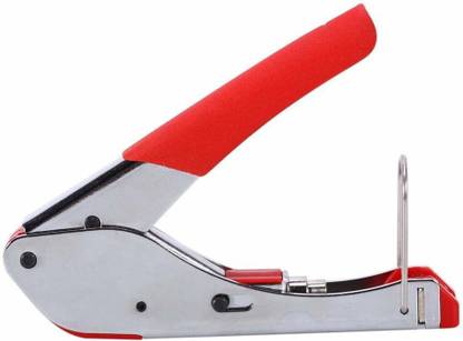 wroughton Crimping tool Professional Waterproof Connector Compression Crimping Tool for RG6-5C RG59-4C Dish Coax Cable Manual Crimper