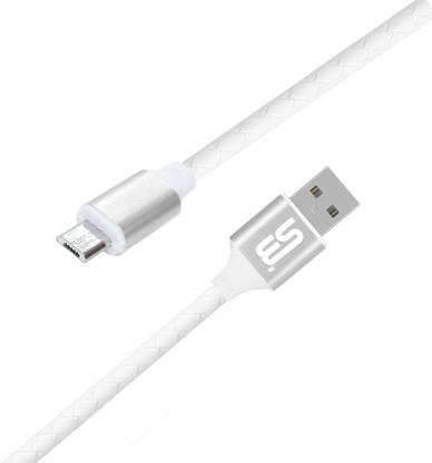 SB Micro USB Cable 1.2 m Fast Charging & Data Sync 1.2 m Micro Usb Data Cable (Android) (Compatible with All Micro Usb Phones Infinix Smart 4 Plus, Infinix Hot 9, Infinix Hot 9 Pro, Infinix S5 Pro, Infinix Note 7 Lite, Silver, One Cable)