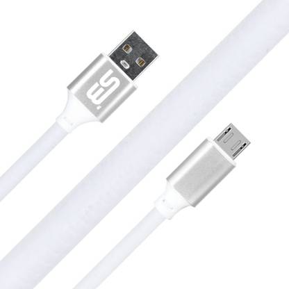 SB Fast Charging & Data Sync 1.2 m Micro Usb Data Cable (Android) (Compatible with All Micro Usb Phones Samsung Galaxy M01, Samsung Galaxy A10, Samsung Guru Music 2, Samsung Galaxy A10s, Samsung Galaxy M01s, Silver, One Cable) माइक्रो USB केबल