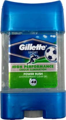 Gillette HIGH PERFORMANCE POWER RUSH Deodorant Stick  -  For Men & Women