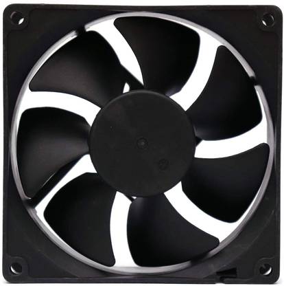 DLEIN DC FAN 12V 0.16A 3.54 Inch X 90mm Cooling Fan for PC Case CPU Cooler Radiator Fan (1-PCS) Cooler (Black) Cooling Pad