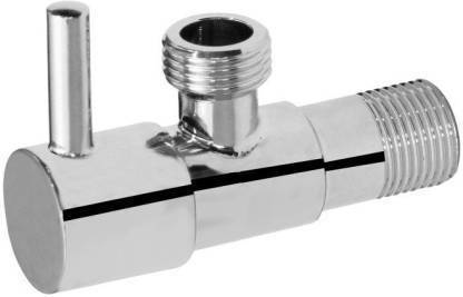 Strength Angle Cock Valve Chrome Plated With Wall Flange - 1 Pack of Angle Cock Angle Cock Faucet