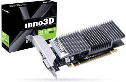 Inno3D GEFORCE GT 1030 2GB GDDR5 (DVI+ HDMI) GDDR5 2 GB NVIDIA Chipset 64 bit 1227 MHz Graphics Card
