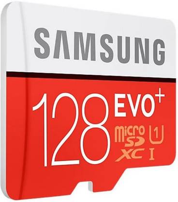 SAMSUNG MB-MC128DA/IN EVO Plus 128 GB MicroSDXC Class 10 80 MB/s  Memory Card Compatible with Mobile