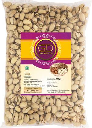 GD DRYFRUIT Premium Quality Roasted Pista 500 Gm Pistachios
