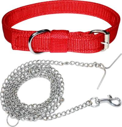 ADIOS Dog Belt Combo for Small Dogs & Puppies Dog Collar & Chain