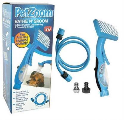 Petwell PETZOOM BATH N' GROOM BRUSH Pet Spa Kit