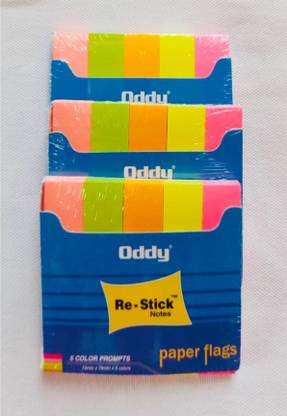 Oddy NEON PROMPTS STICKY NOTES 250 Sheets Regular, 5 Colors