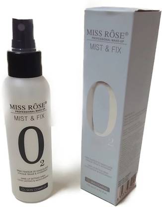 MISS ROSE Mist & Fix O2 Make-Up Setting Spray Long Lasting & Moisturising Primer - 120 ml (Transparent) Primer  - 120 ml