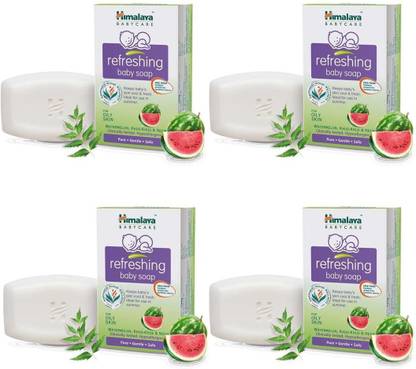 HIMALAYA SINCE 1930 REFRESHING BABY SOAP 125 GM (PACK OF 4)
