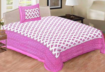 double cotton bed sheet 180 TC Cotton Single Printed Flat Bedsheet