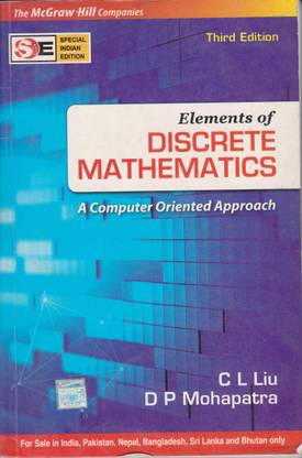 Elements Of Discrete Mathematics (SIE) by LIU-English-Tata Mcgraw Hill Education Private Limited-Paperback_Edition-3rd 3rd Edition