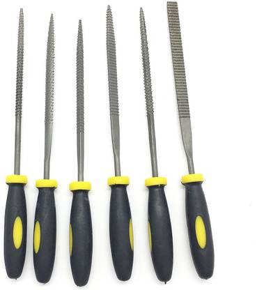 uptodateprouducts 6pcs 140x3mm Metal File Combination Chisel Set