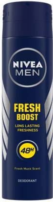 Nivea Men Fresh Boost Body Spray  -  For Men