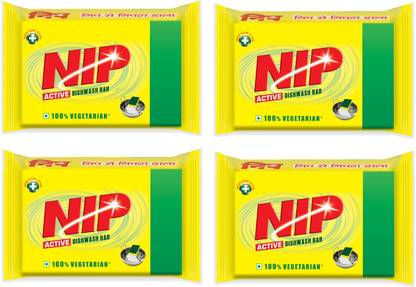 Nip Nature & Shakti Dish Washing Bar - Pack Of 4 Dishwash Bar