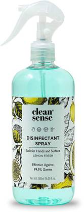 cleansense Home Sanitizing Spray with 70% Alcohol, 500ml Sanitizer Spray Pump Dispenser