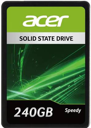 Acer Speedy Series 240 GB All in One PC's Green SATA III Internal Solid State Drive (SSD) (SSD Speedy Series SATA III 2.5 inch SSD 240 GB)