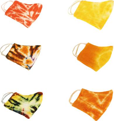 ecodye Tiedye Multi-coloerd Fashionable mask MASK_30 Reusable, Washable Cloth Mask