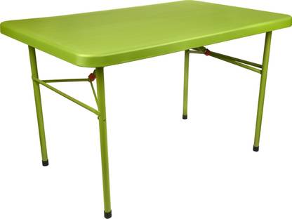 Supreme Blow Moulded Swiss Table,Moss Green Plastic Outdoor Table