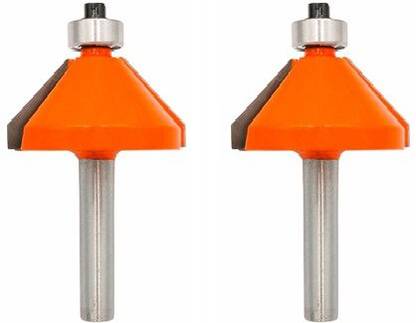 ALPHABET CHAMFER ROUTER BITS 9406 ( 18 MM Cutting ) 8 MM Shank Rotary Bit Set