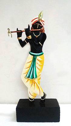 Real Craft Krishna with Flute Decorative Showpiece  -  25.4 cm