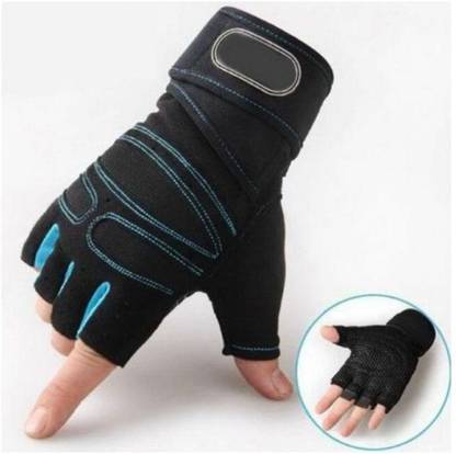 GymWar Riding Gloves Half Finger With Anti Slip Palm For Men & Women Cycling Winter Riding Gloves