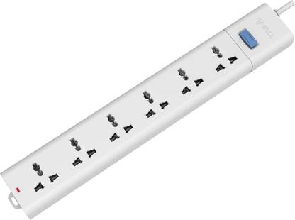 BULL 6 Socket 1 Switch 2 Mtr Wire Socket Extension Board 6  Socket Extension Boards