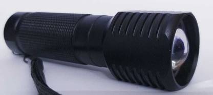 Swat NEW Police 1 mode zoom fokas LED flash light (Black-Aluminium ) Torch