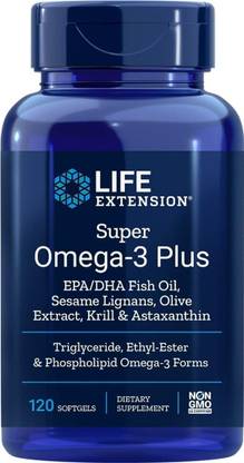 Life Extension Omega Foundations Super Omega-3 Plus, 120 Softgels