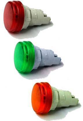 RC Electric PACK OF 3 Panel Indicator Light Pilot lamp RED GREEN YELLOW Voltmeter