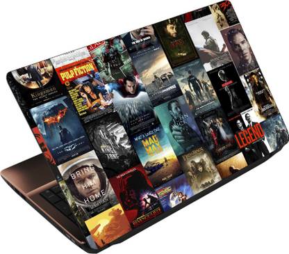 Anweshas 3 in 1 Pack of 15.6 inch Laptop Skin Decal Vinyl, Screen Guard and Silicone Keyboard Protector - Printed Poster Collage- Printed2 Combo Set