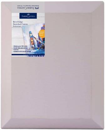 FABER-CASTELL Creative Studio Linen Medium Grain Stretched Canvas Board (Set of 1)