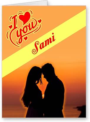 Midas Craft I Love You Sami ….01 Gift Romantic Message Greeting Card