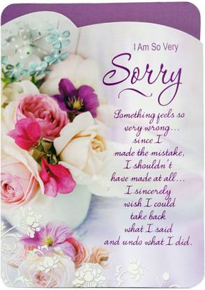 GIFTICS I Am So Very Sorry Greeting Card