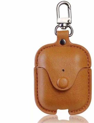 KHR Pouch for Boat Airdopes 141 Shockproof Protective Leather Case Cover (Earphone Not Included)