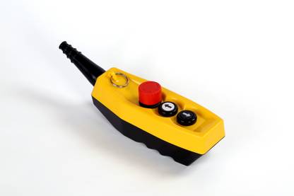 SRP CRANE Names: SRP Single Row Single Speed Pendant Station Hoist Crane 2 Push Button Switch with Mechanical Interlock and Emergency Stop (2+1) Button 10 A One Way Electrical Switch