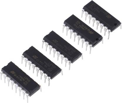 KTC CONS LABS 5 Pcs L293D Motor Driver IC DIP-16 Quadruple Half-H Bridge Motor Control Electronic Hobby Kit
