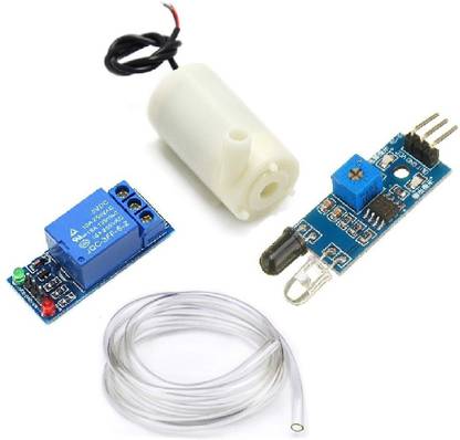 Robotronics Automatic Hand Sanitizer Dispenser Machine IR Sensor, Submersible Water Pump, Relay Module with 30CM PVC Pipe Educational Electronic Hobby Kit