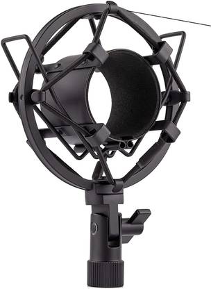 DawnRays Universal Microphone Shock Mount, Mic Anti-Vibration Suspension Matal Shock Mount Holder Clip for 44mm-49mm Diameter Condenser Mic(BM800, C1 Mic Supported) Shock Mount