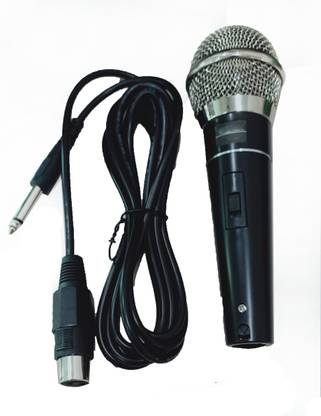 kluzie Traditional Wired Microphone Speech Amplifier Dynamic Handheld Mic for Karaoke Singing Mic Microphone