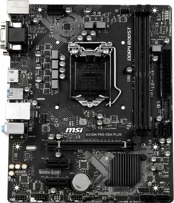 MSI H310M PRO-VDH PLUS LGA1151Socket Micro-ATX Intel H310 Chipset DDR4 Motherboard for Desktop
