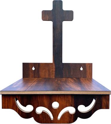 7CR New Christ Temple (WB) Wooden Wall Shelf