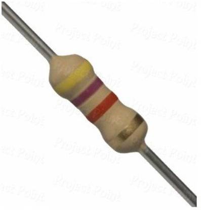 EMERGING TECHNOLOGIES 100 PCS 4.7K OHM 0.25W CARBON FILM CAPACITOR 1/4W 4K7 (CFR) Fixed Resistor