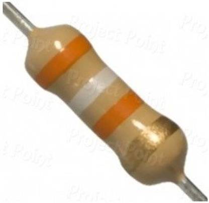 EMERGING TECHNOLOGIES 100 PCS 39K OHM 0.25W CARBON FILM 39k (cfr) Fixed Resistor