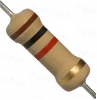 EMERGING TECHNOLOGIES 100 PCS 1K OHM 0.25W CARBON FILM CAPACITOR 1/4W 1K Fixed Resistor